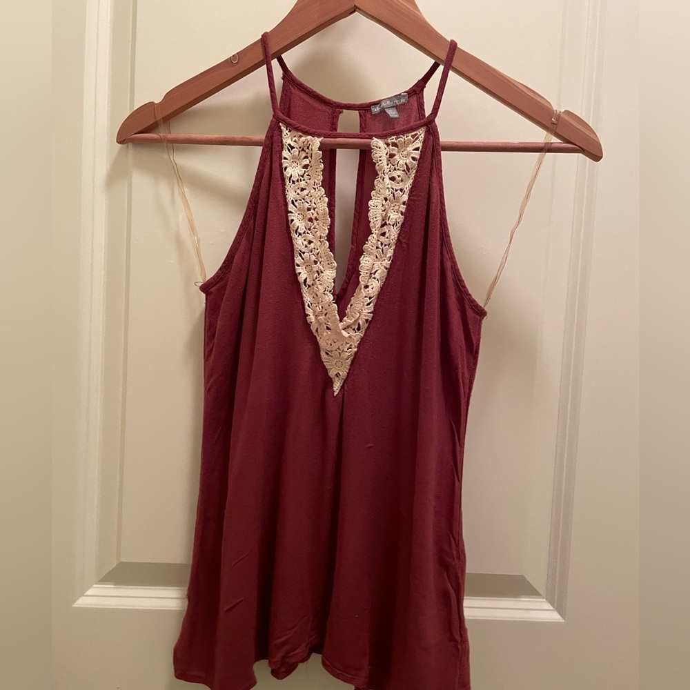 Charlotte Russe Tank Top - Crimson - Small